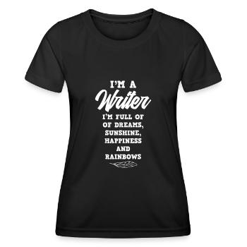Author Author Funny Author Gift - Women's Functional T-Shirt - black - Front - AI Model Female 172 light (172cm)