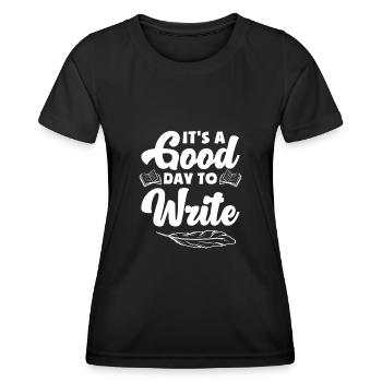 Author Author Funny Author Gift - Women's Functional T-Shirt - black - Front - AI Model Female 172 light (172cm)