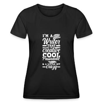 Author Author Funny Author Gift - Women's Functional T-Shirt - black - Front - AI Model Female 172 light (172cm)