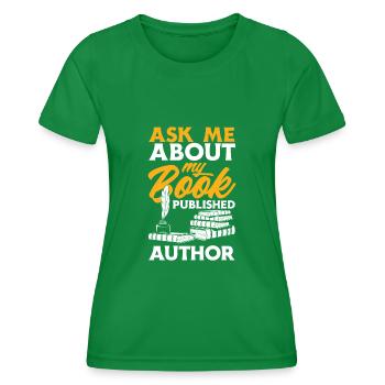 Auteur Auteur Drôle Auteur Cadeau - T-shirt sport Femme - vert - Devant - AI Model Female 172 dark (172cm)