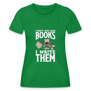 Auteur Auteur Drôle Auteur Cadeau - T-shirt sport Femme - vert - Devant - AI Model Female 172 dark (172cm)