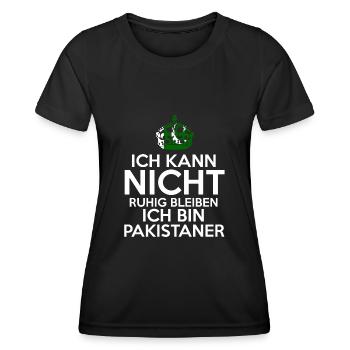 Pakistan Pakistaner Pakistanisches - Frauen Funktions-T-Shirt - Schwarz - Vorne - AI Model Female 172 light (172cm)