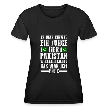 Pakistan Pakistaner Pakistanisches - Frauen Funktions-T-Shirt - Schwarz - Vorne - AI Model Female 172 light (172cm)