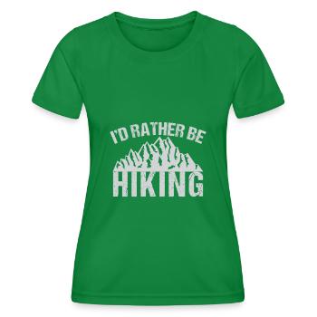 Id Rather Be Hiking - T-shirt sport Femme - vert - Devant - AI Model Female 172 dark (172cm)