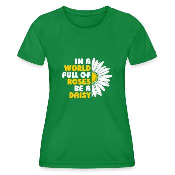 Hobbygärtner Garten Gärtner Gänseblume - Frauen Funktions-T-Shirt - Kelly Green - Vorne - AI Model Female 172 dark (172cm)