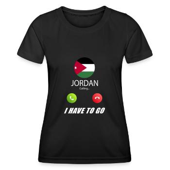 Jordan calls lusiger flags - Women's Functional T-Shirt - black - Front - AI Model Female 172 light (172cm)