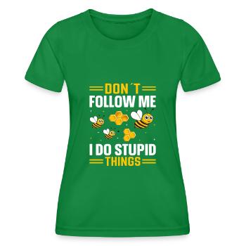 Imker Bienenzüchter lustige Sprüche - Frauen Funktions-T-Shirt - Kelly Green - Vorne - AI Model Female 172 dark (172cm)