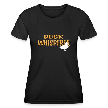 Duck Whisperer Graphic Tshirt - Women's Functional T-Shirt - black - Front - AI Model Female 172 light (172cm)