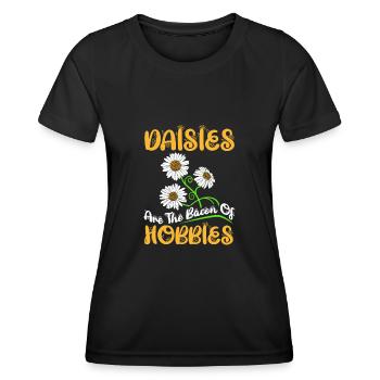 Hobby Jardinier Jardinier Jardinier Daisy - T-shirt sport Femme - noir - Devant - AI Model Female 172 light (172cm)