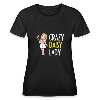 Hobby Jardinier Jardinier Jardinier Daisy - T-shirt sport Femme - noir - Devant - AI Model Female 172 light (172cm)
