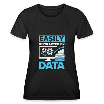 Statistics Data Scientist Statistician Job Gift - Women's Functional T-Shirt - black - Front - AI Model Female 172 light (172cm)