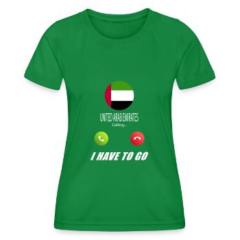 Les Émirats arabes unis appellent Lusiger - T-shirt sport Femme - vert - Devant - AI Model Female 172 dark (172cm)