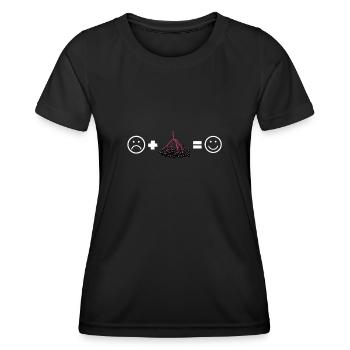 Elderberry Syrup Drink Flu Sambucus Homeopath - Women's Functional T-Shirt - black - Front - AI Model Female 172 light (172cm)