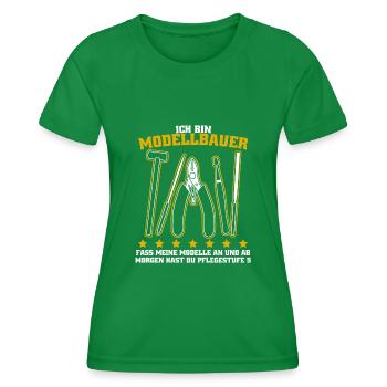 Modellbau Tabletop Modellbauer - Frauen Funktions-T-Shirt - Kelly Green - Vorne - AI Model Female 172 dark (172cm)