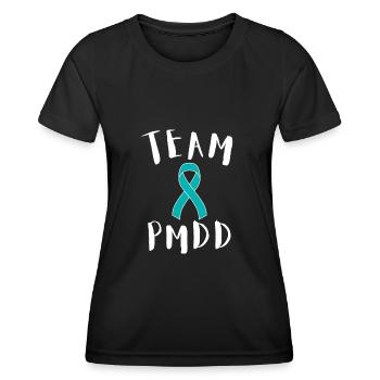 PMDD Awareness Premenstrual Syndrome Menstrual - Frauen Funktions-T-Shirt - Schwarz - Vorne - AI Model Female 172 light (172cm)