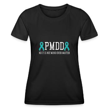 PMDD Awareness Premenstrual Syndrome Menstrual - Frauen Funktions-T-Shirt - Schwarz - Vorne - AI Model Female 172 light (172cm)