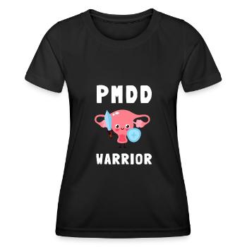 PMDD Awareness Premenstrual Syndrome Menstrual - Frauen Funktions-T-Shirt - Schwarz - Vorne - AI Model Female 172 light (172cm)