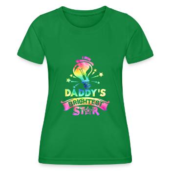 Papas hellster Stern zurück in die Schule - Frauen Funktions-T-Shirt - Kelly Green - Vorne - AI Model Female 172 dark (172cm)