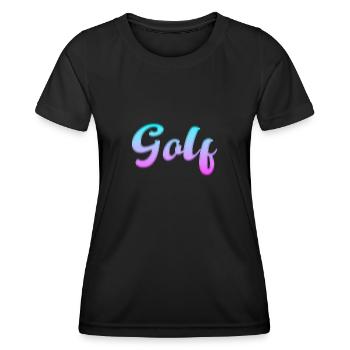 Golfe - T-shirt sport Femme - noir - Devant - AI Model Female 172 light (172cm)