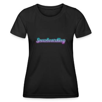 Snowboard - T-shirt sport Femme - noir - Devant - AI Model Female 172 light (172cm)