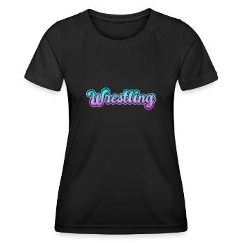 Lutte - T-shirt sport Femme - noir - Devant - AI Model Female 172 light (172cm)