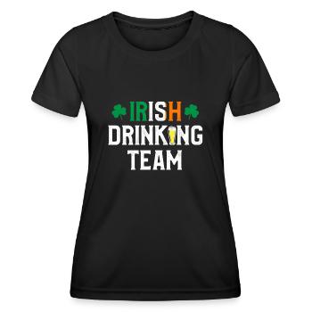 Irish Drinking Team - Women's Functional T-Shirt - black - Front - AI Model Female 172 light (172cm)