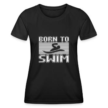 Nager - T-shirt sport Femme - noir - Devant - AI Model Female 172 light (172cm)