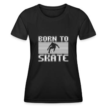 patinage - T-shirt sport Femme - noir - Devant - AI Model Female 172 light (172cm)