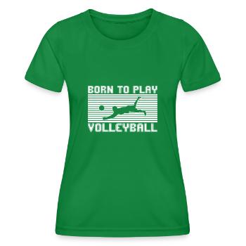 Volley-ball - T-shirt sport Femme - vert - Devant - AI Model Female 172 dark (172cm)