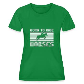 Équitation - T-shirt sport Femme - vert - Devant - AI Model Female 172 dark (172cm)