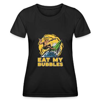 Surfen Wellenreiter Surfer - Frauen Funktions-T-Shirt - Schwarz - Vorne - AI Model Female 172 light (172cm)