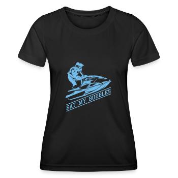 Jetski Jet Ski Motoneige - T-shirt sport Femme - noir - Devant - AI Model Female 172 light (172cm)