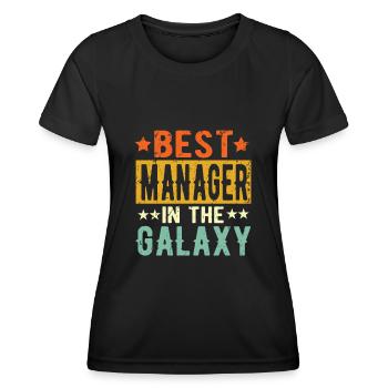 Best Manager ever Manager Geschenk - Frauen Funktions-T-Shirt - Schwarz - Vorne - AI Model Female 172 light (172cm)
