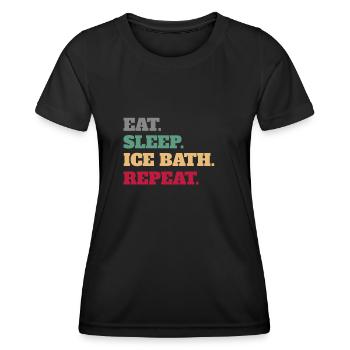 Ice bath - Women's Functional T-Shirt - black - Front - AI Model Female 172 light (172cm)