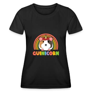 Guinea Pigs Breeding - Guinea - Frauen Funktions-T-Shirt - Schwarz - Vorne - AI Model Female 172 light (172cm)