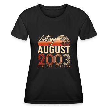 Legend August 2003 - Women's Functional T-Shirt - black - Front - AI Model Female 172 light (172cm)