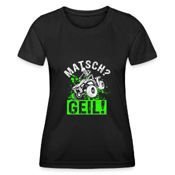 Quad Bike Biker Quad Zubehör Quad Geschenk Matsch - Frauen Funktions-T-Shirt - Schwarz - Vorne - AI Model Female 172 light (172cm)