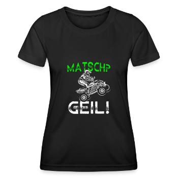 Quad Bike Biker Quad Zubehör Quad Geschenk Matsch - Frauen Funktions-T-Shirt - Schwarz - Vorne - AI Model Female 172 light (172cm)