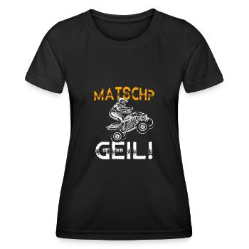 Quad Bike Biker Quad Zubehör Quad Geschenk Matsch - Frauen Funktions-T-Shirt - Schwarz - Vorne - AI Model Female 172 light (172cm)