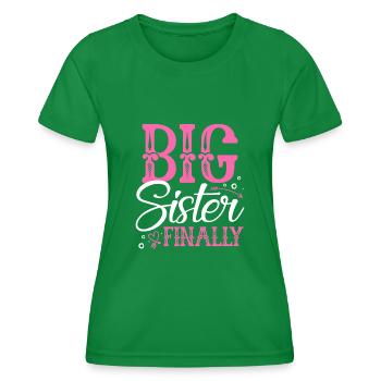 Grande Sœur enfin - T-shirt sport Femme - vert - Devant - AI Model Female 172 dark (172cm)
