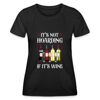 Sommelier Wine Drinking Tasting - Frauen Funktions-T-Shirt - Schwarz - Vorne - AI Model Female 172 light (172cm)