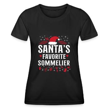 Sommelier Wine Drinking Tasting - Frauen Funktions-T-Shirt - Schwarz - Vorne - AI Model Female 172 light (172cm)