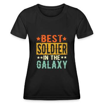 Best Soldier ever Soldier Gift - Women's Functional T-Shirt - black - Front - AI Model Female 172 light (172cm)