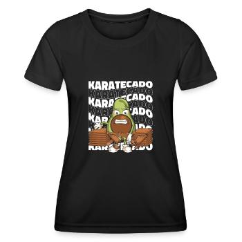 Karate - Frauen Funktions-T-Shirt - Schwarz - Vorne - AI Model Female 172 light (172cm)