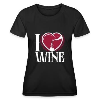 Sommelier Wine Drinking Tasting - Frauen Funktions-T-Shirt - Schwarz - Vorne - AI Model Female 172 light (172cm)