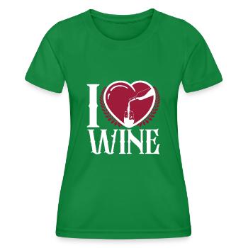Sommelier Wine Drinking Tasting - Frauen Funktions-T-Shirt - Kelly Green - Vorne - AI Model Female 172 dark (172cm)
