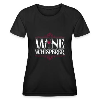 Sommelier Wine Drinking Tasting - Women's Functional T-Shirt - black - Front - AI Model Female 172 light (172cm)