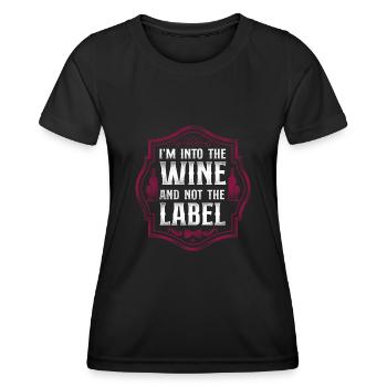 Sommelier Wine Drinking Tasting - Women's Functional T-Shirt - black - Front - AI Model Female 172 light (172cm)