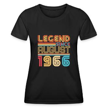1966 Im August Legende - Frauen Funktions-T-Shirt - Schwarz - Vorne - AI Model Female 172 light (172cm)