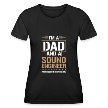 Tontechniker Sound Audio Engineer - Frauen Funktions-T-Shirt - Schwarz - Vorne - AI Model Female 172 light (172cm)